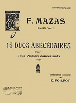 15 Duos abecedaires op. 85a 
