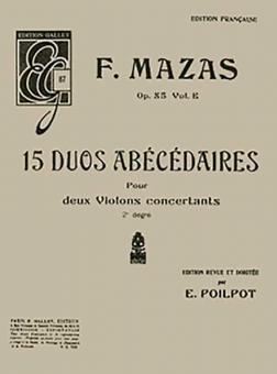 15 Duos abecedaires op. 85b 