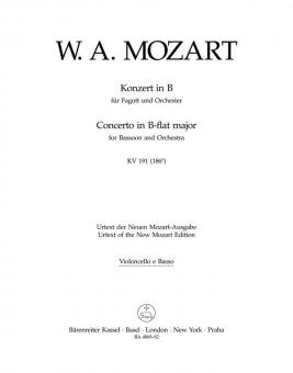 Konzert in B-Dur KV 191 (186e) 