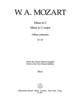 Missa C-Dur KV 337 