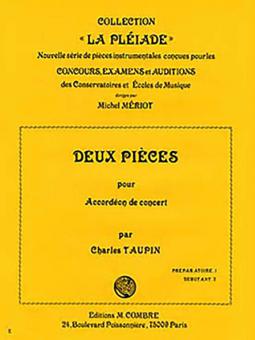 2 Pièces: Révérence - Mélodie 