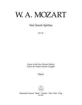 Veni Sancte Spiritus KV 47 