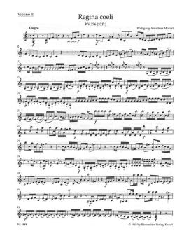 Regina coeli KV 276 (321b) 