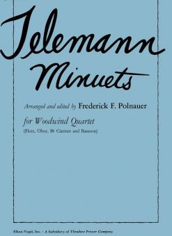 Minuets For Woodwind Quartet (Nos 1-6) 