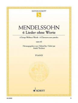 6 Lieder ohne Worte op. 62 Standard
