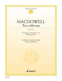 To A Wild Rose Op. 51/1 Standard