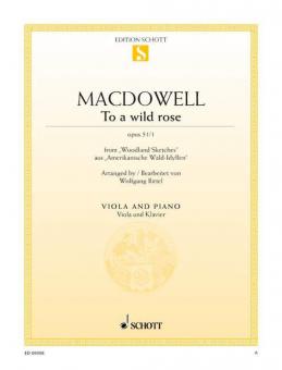 To A Wild Rose Op. 51/1 Standard