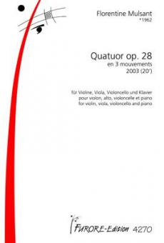 Quatour avec piano op. 28 