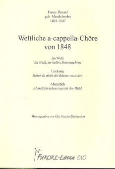 Weltliche a-cappella Chöre von 1846 Vol. 1 