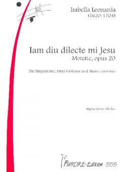 Iam diu dilecte mi Jesu. Motet from op. 20 (1700) 