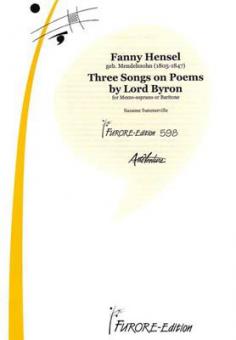 Three Songs On Texts by Lord Byron 