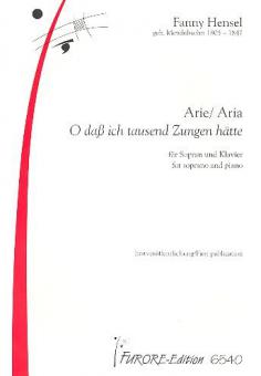 Arie: 'O da- ich tausend Zungen hätte' 