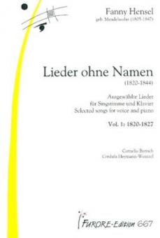 Lieder ohne Namen (1820-1844) Vol. 1 & 2 