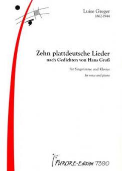 Zehn plattdeutsche Lieder 