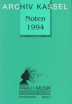 Archiv Kassel Noten 1994. Ergänzungsband mit über 2.000 neuen Titeln 