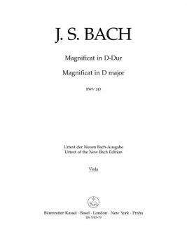 Magnificat D-Dur BWV 243 