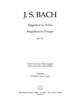 Magnificat D-Dur BWV 243 