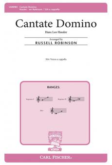 Cantate Domino 