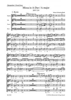 Missa A-Dur Standard