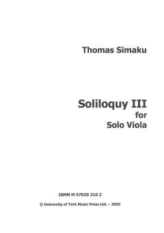 Soliloquy III 