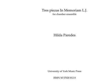 Tres piezas In Memoriam L.J. 