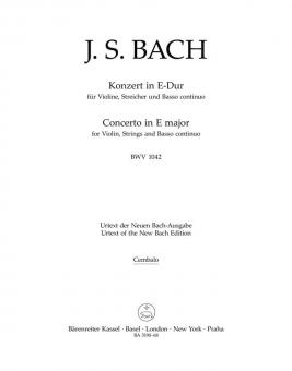 Konzert E-Dur BWV 1042 