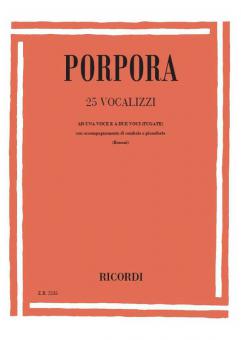 25 Vocalizzi ad una voce e a 2 voci 