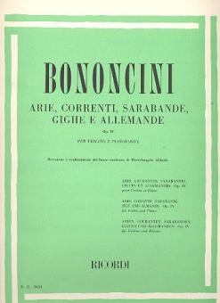Arie, Correnti, Sarabande, Gighe E Allemande Op. I 