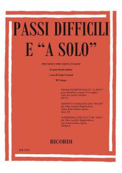 Passi Difficili e 'A Solo' da Opere Liriche Italia 