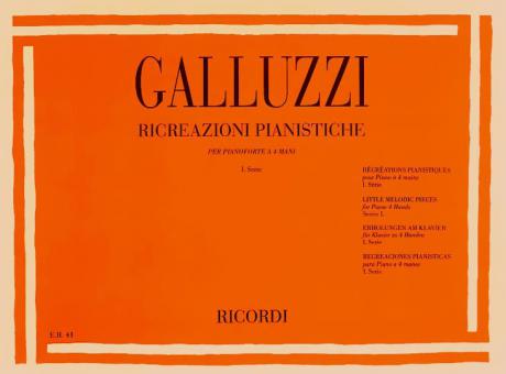 Ricreazioni Pianistiche Per Pianoforte 4 Mani I Se 