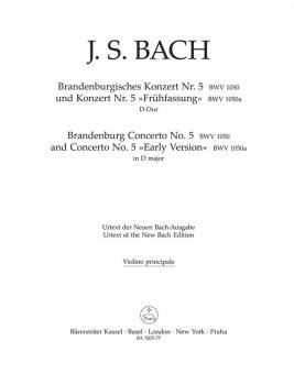 Brandenburgisches Konzert Nr. 5 und Konzert Nr. 5 