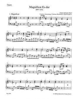 Magnificat Es-Dur BWV 243a 