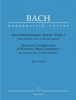 Klavierbearbeitungen fremder Werke I BWV 972-977 Standard