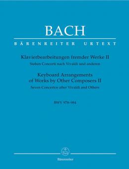 Klavierbearbeitungen fremder Werke II BWV 978-984 Standard