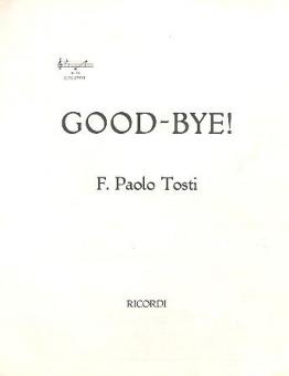 Goodbye, in E Flat (Eng Song Key Ef) 