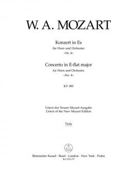 Konzert Nr. 4 Es-Dur KV 495 