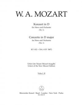 Konzert Nr. 1 D-Dur KV 412, 514 (386b) 