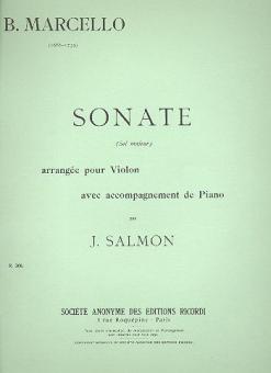 Sonate En Sol Violon et Piano (Salmon) 
