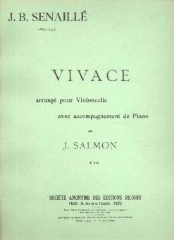 Vivace En Re Mineur Violoncelle Et Piano (Salmon 