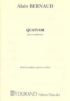 Quatuor, pour Saxophones Soprano En Si Bemol 