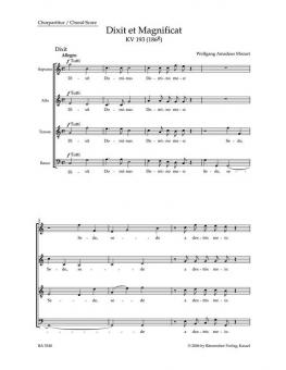 Dixit et Magnificat KV 193 (186g) Standard