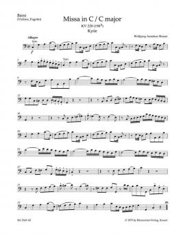 Missa C-Dur KV 220 (196b) 