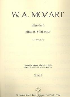 Missa brevis B-Dur KV 275 (272b) 