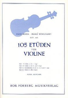 105 Etüden für Violine op. 45 Heft 4 