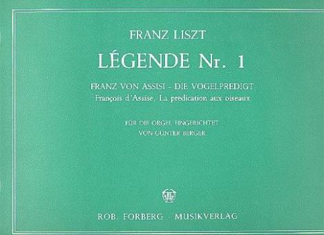 Legende Nr. 1: Die Vogelpredigt des Franz von Assisi 