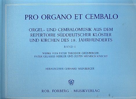 Pro Organo et Cembalo 1 