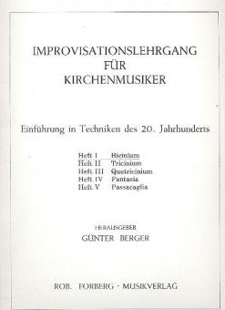 Improvisationslehrgang für Kirchenmusiker Heft 1 