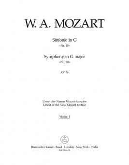 Sinfonie Nr. 10 G-Dur KV 74 