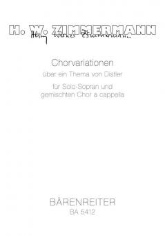 Chorvariationen über ein Thema von Hugo Distler Standard