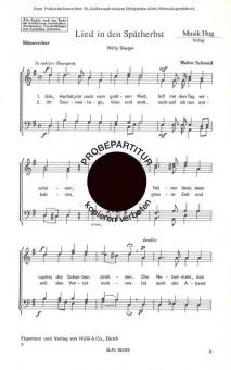 Lied in den Spätherbst 